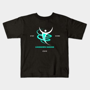 Corona Virus 2020 Lockdown Dancer Green/White Kids T-Shirt